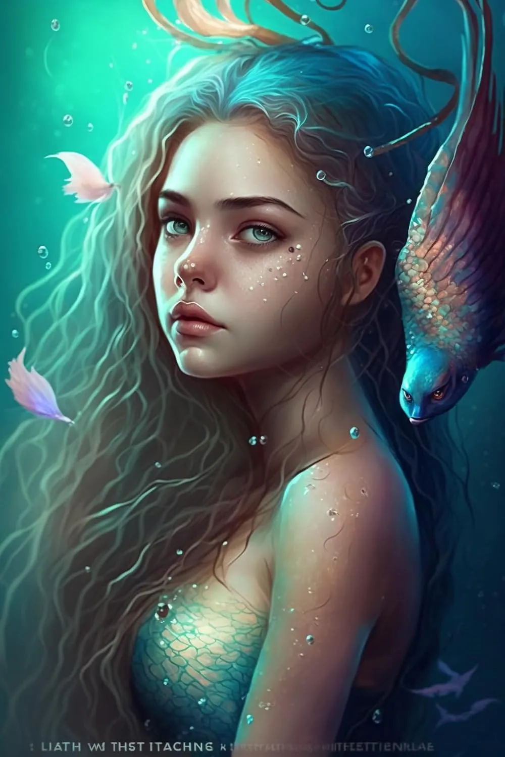 Cute Girl and Fish 1000 Piece Adult Jigsaw Puzzle Perfect Fun Brain Puzzle Lovers Vibrant Illustrations and Quality Pieces Challenging and Relaxing Great Gift Idea
