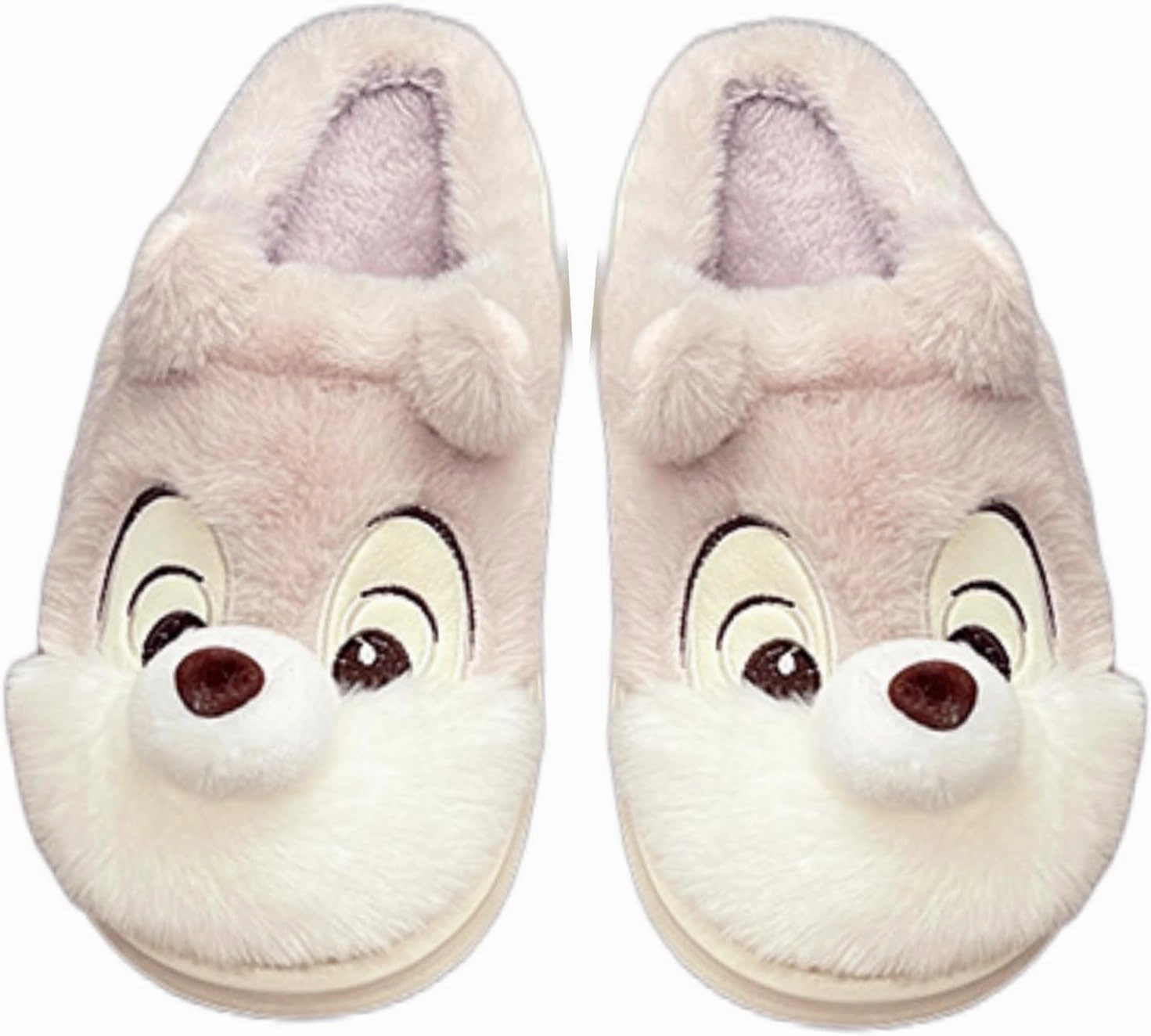 Cute Squirrel Plush Slippers Y2K Animal Cotton Stuff Slippers Home Cozy Furry Fluffy Soft Indoor House Shoes