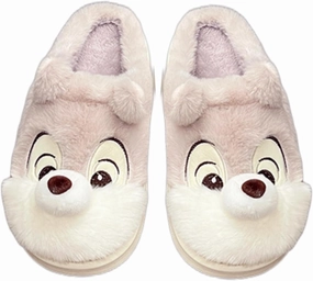 Cute Squirrel Plush Slippers Y2K Animal Cotton Stuff Slippers Home Cozy Furry Fluffy Soft Indoor House Shoes