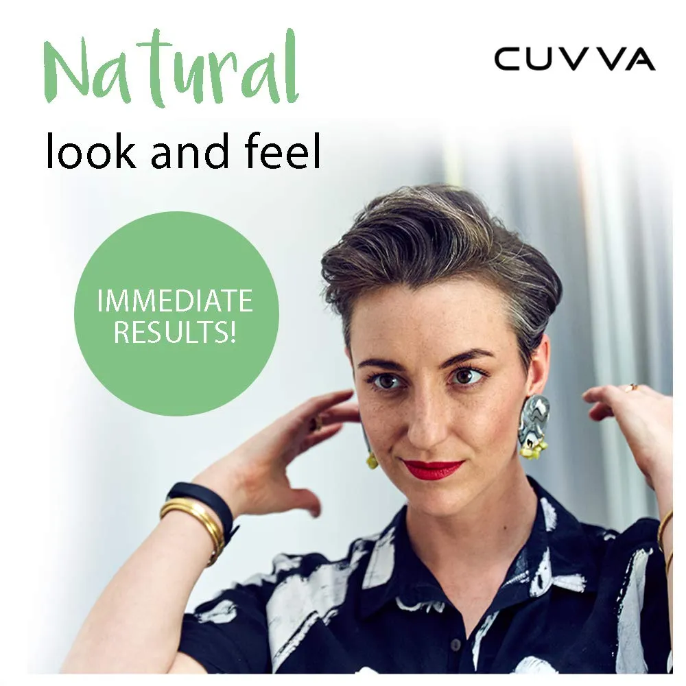 CUVVA Hair Building Fibers (30g) - Instantly Fill in Fine and Thinning Hair to Create a Thicker, Fuller Look - 10 Different Shades for Men & Women - Medium Blonde