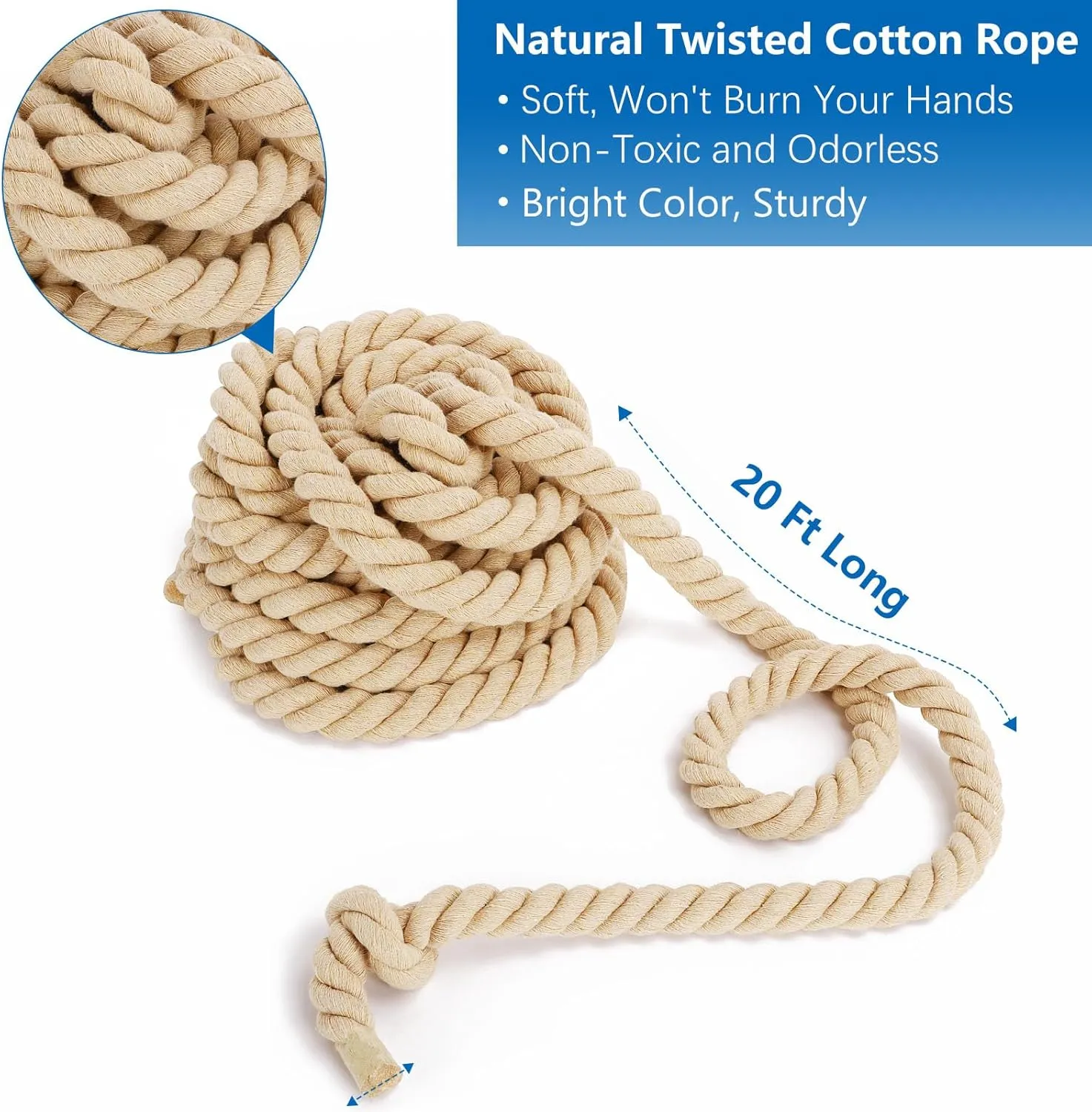 CWLAKON Outdoor Games Tug of War Rope for Kids and Adults, Field Day Family Reunion Birthday Party Games, Outside Lawn Games, Camping Picnic Carnival Games, Team Building Activities