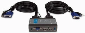 D-Link KVM-221 2-Port USB KVM Switch with Audio Support