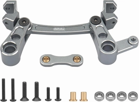 daitoku Aluminum Steering Bellcrank Assembly Set Alloy Steering Linkage Set with Ball Bearing for 1/8 Arrma Mojave 4X4 4S BLX, Replacement for ARA340200