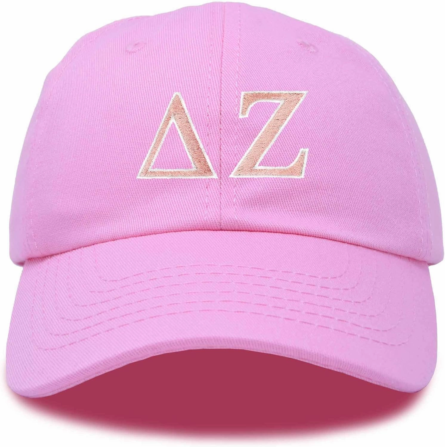 DALIX Delta Zeta Sorority Hat Womens Greek Letters Embroidered Baseball Cap