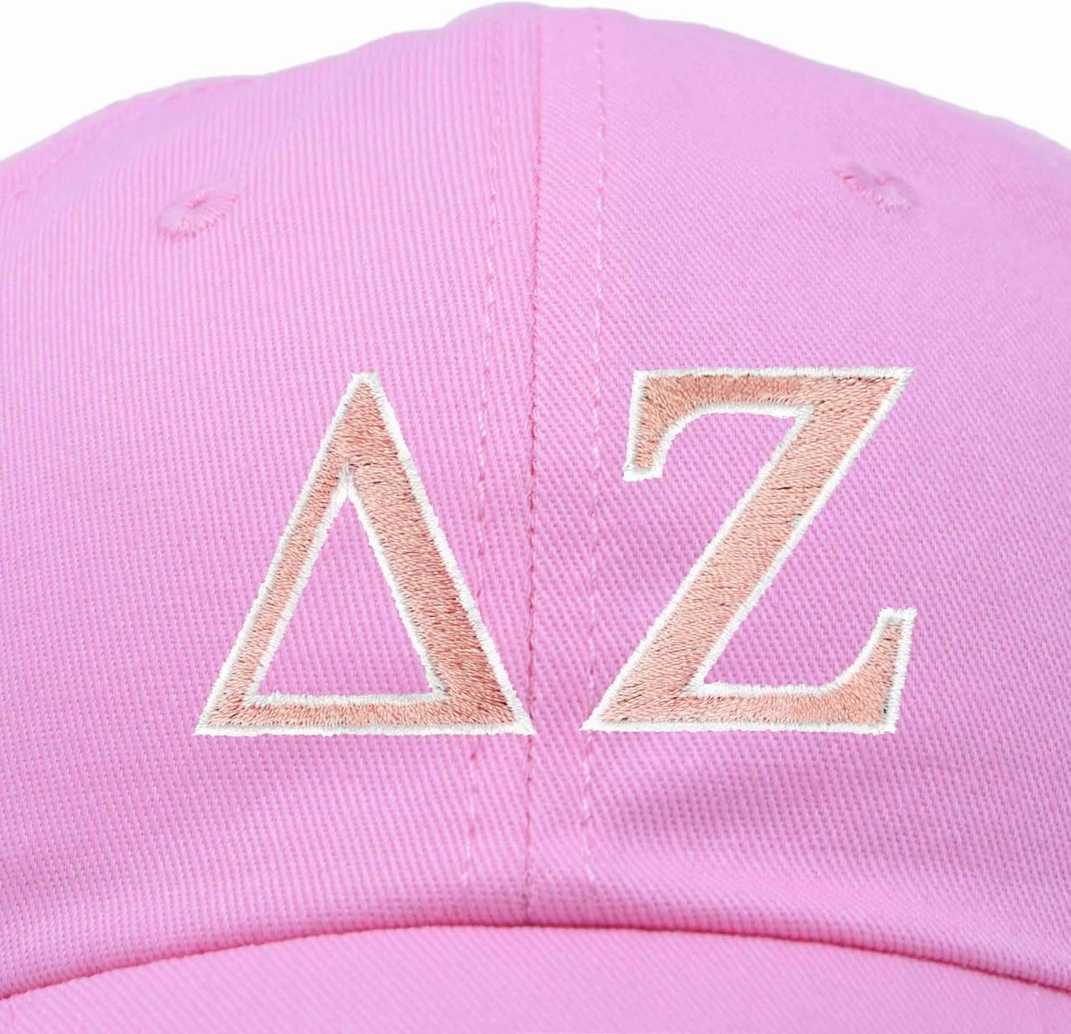 DALIX Delta Zeta Sorority Hat Womens Greek Letters Embroidered Baseball Cap