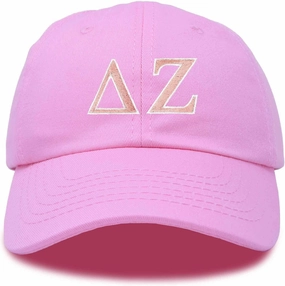 DALIX Delta Zeta Sorority Hat Womens Greek Letters Embroidered Baseball Cap