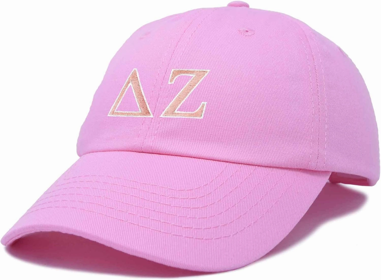 DALIX Delta Zeta Sorority Hat Womens Greek Letters Embroidered Baseball Cap