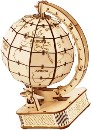 DECHOUS 1 Set Educational Globe Puzzle for Portable Plaything Interactive Learning Enhances Spatial Imagination Hands Skills for Desk Decoration School Use