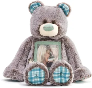 DEMDACO Grandma Here to Hug Photo Natural Brown 12 inch Plush Polyester Stuffed Bear