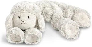 DEMDACO Heartful Hugs Lamb White 6 Inch Weighted Neck Wrap Plush Stuffed Animal