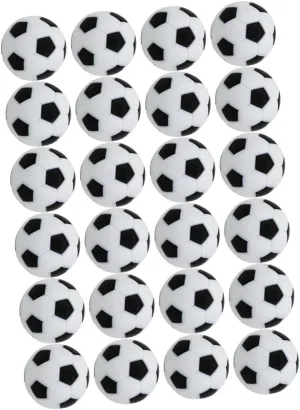 Desktop Football Playthings 24pcs Tabletop Game Footballs Lightweight Compact