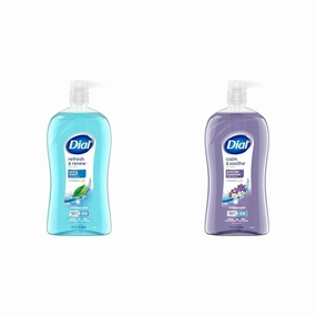Dial Body Wash, Refresh & Renew Spring Water, 32 fl oz & Body Wash, Calm & Soothe Lavender & Jasmine Scent, 32 fl oz
