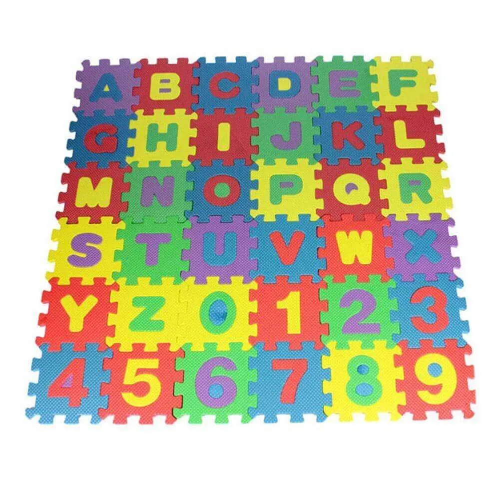Digital Puzzle Toys - Alphabet and Number Learning Foam Tiles
