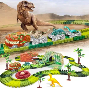 Dinosaur Adventure Road Race Playset for Kids