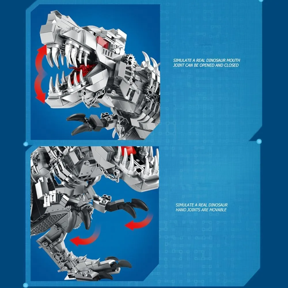 Dinosaur Building Kit - Mechanical Dinosaur Toy Set, Building Blocks for Adults, Teens and Kids 14 , Tyrannosaurus Rex Model Creative Gift (1766 PCS)