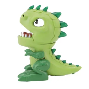 Dinosaur Finger Bite Toy, Funny Hand Eye Coordination Dinosaur Teeth Game Sound Effect Interactive for Party (Green)