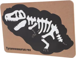 Dinosaur Fossil Puzzle for Montessori Skeleton for Cognitive Development Safe Natural Wood Puzzle Enhancing Storytelling and Hand Eye Coordination for Ages