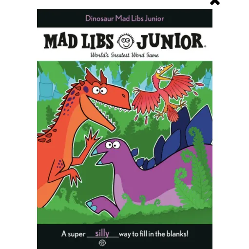 Dinosaur Mad Libs Junior