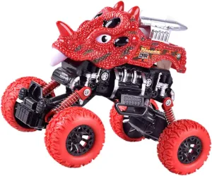 Dinosaur Pull Back Car Toy Fun Friction-Powered Safe Material for Boys and Girls Interactive Play Educational for Toddlers