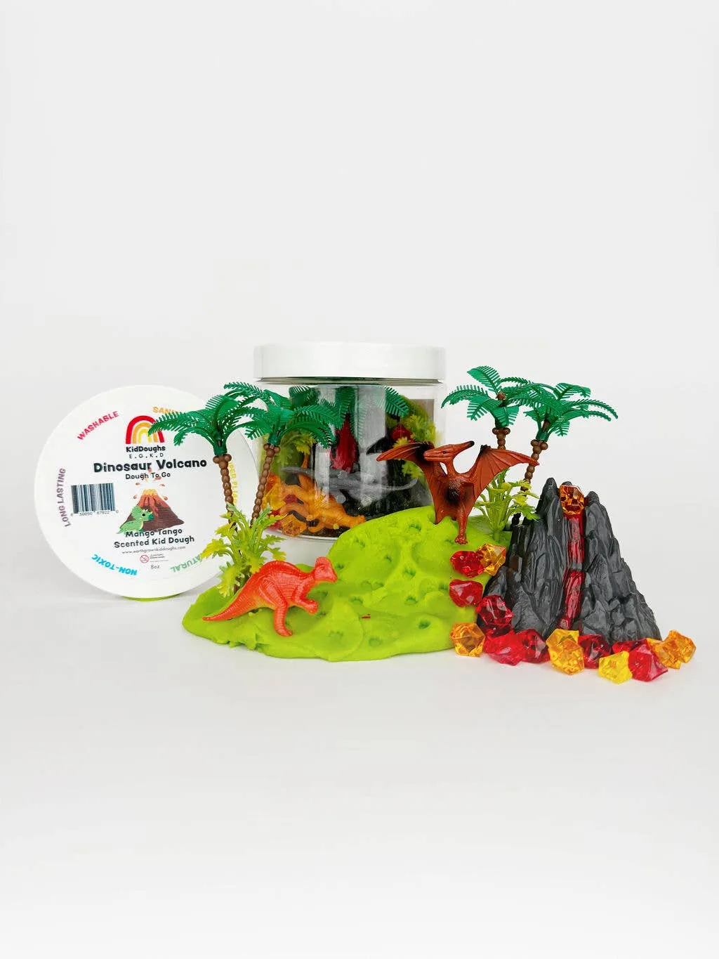 Dinosaur Volcano (Watersmellon) Dough-To-Go Kit