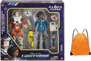 Disney Lightyear Alpha Class Alisha Hawthorne & Buzz Lightyear Articulated Action Figure 2 Pack Lightyear Movie