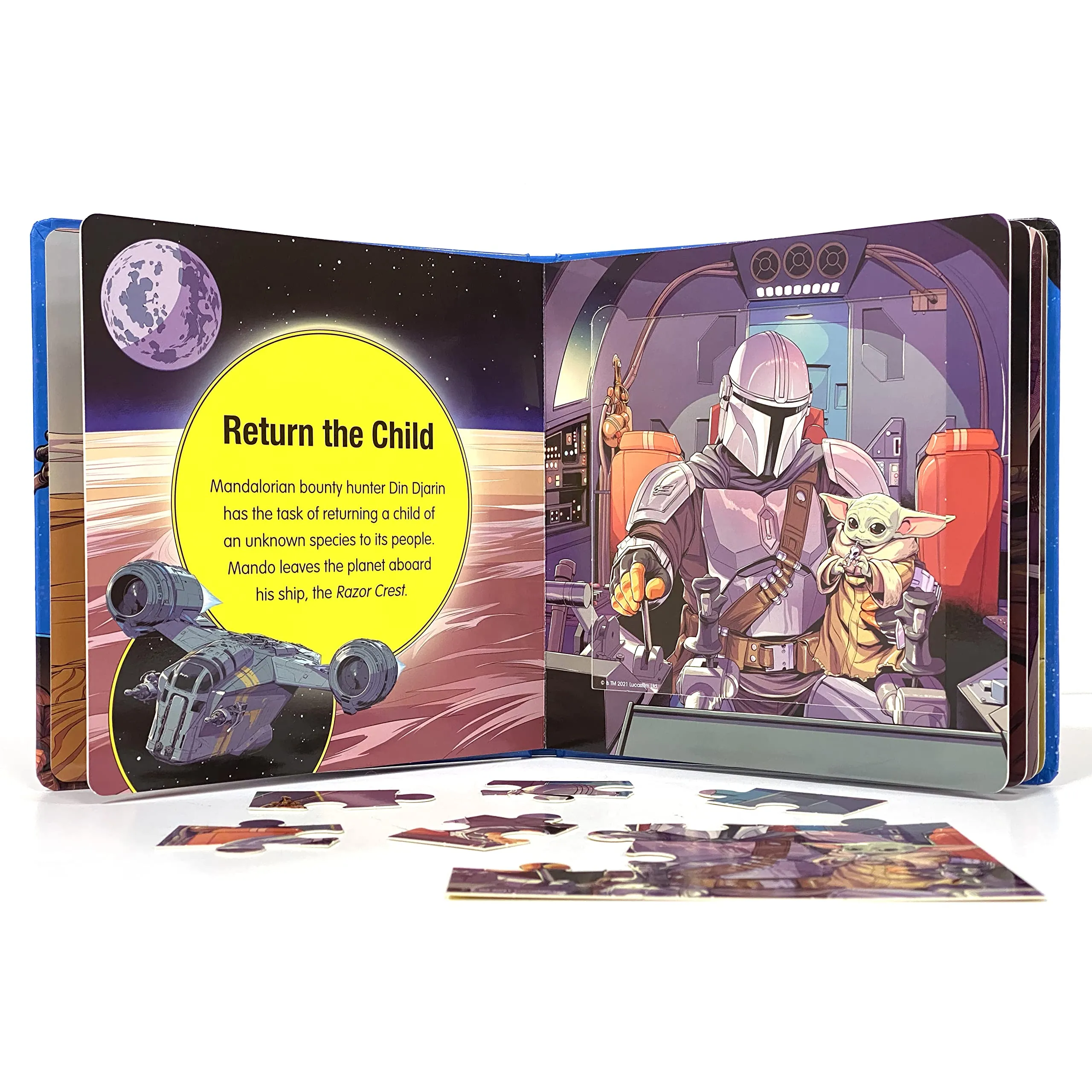 Disney Star Wars The Mandalorian My First Puzzle Book - Jigsaw Puzzles for kids, 10-page board book, 5 puzzles to enjoy