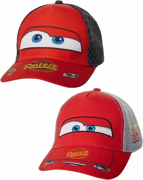 Disney Boys Baseball Hat, Lightning McQueen Adjustable Cap For Toddler 2-4 Or Kids Ages 4-7