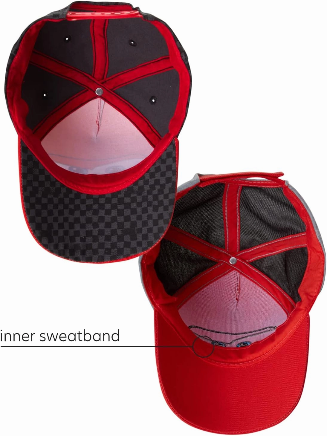 Disney Boys Baseball Hat, Lightning McQueen Adjustable Cap For Toddler 2-4 Or Kids Ages 4-7