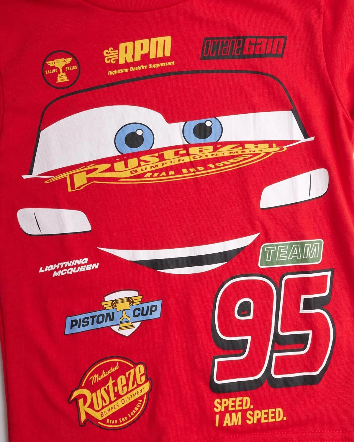 Disney Toddler Boys Graphic Tees - 2 Pack Cars Lightning McQueen Short Sleeve Crewneck Graphic T Shirt for Boys (Sizes: 2T-7)