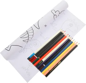 Diy Graffiti Coloring Poster 3m Large Coloring Paper Roll for Kids Adhesive Wall Drawing Pad