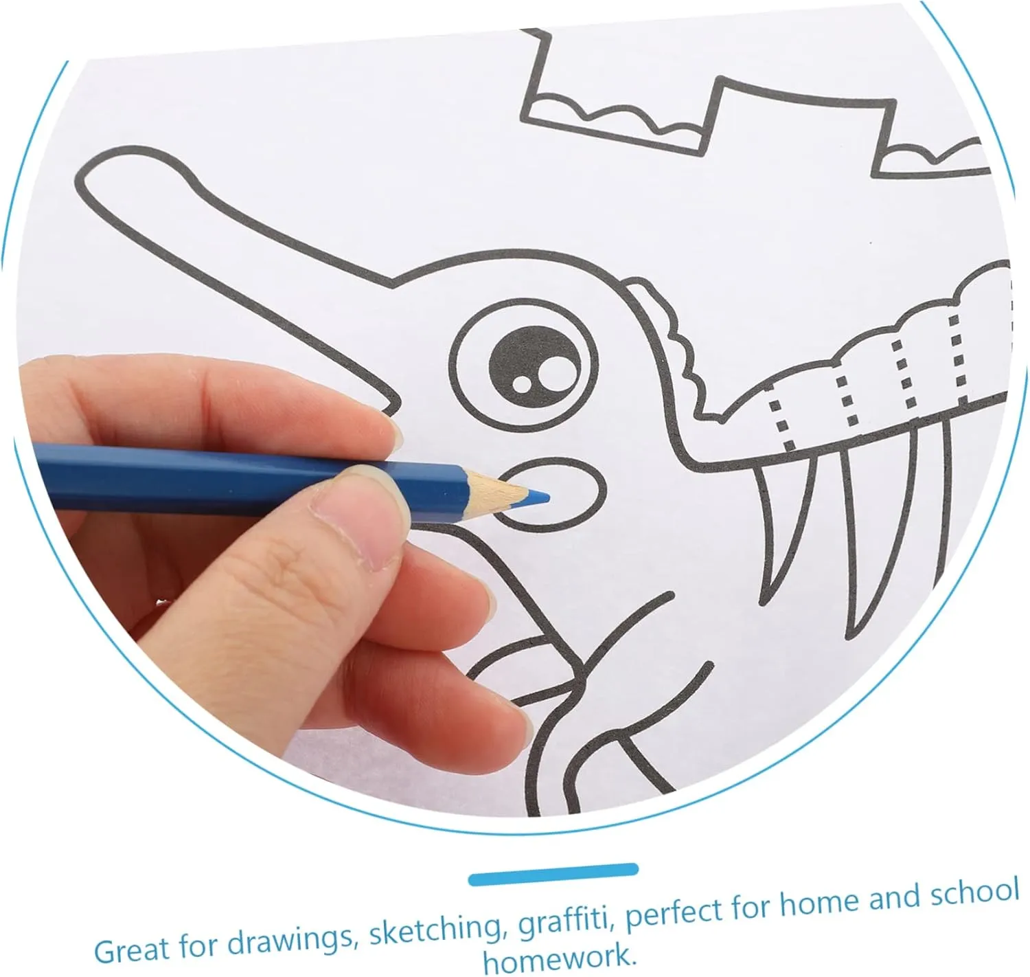 Diy Graffiti Coloring Poster 3m Large Coloring Paper Roll for Kids Adhesive Wall Drawing Pad