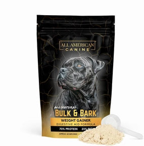 Dog Weight Gainer   Digestive Aid Formula, Natural Health Supplement Food Topper, Weight Gain Supplements for Dogs, & Dog Muscle Builder - 60 Servings