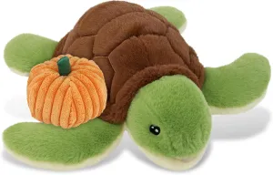 DolliBu Eco Friendly Super Soft Sea Turtle Stuffed Animal with Pumpkin Decor - Pumpkin Plush Animal for Fall, Halloween and Thanksgiving, Pumpkin Toy for Baby, Kids, Adults - 12 Inches