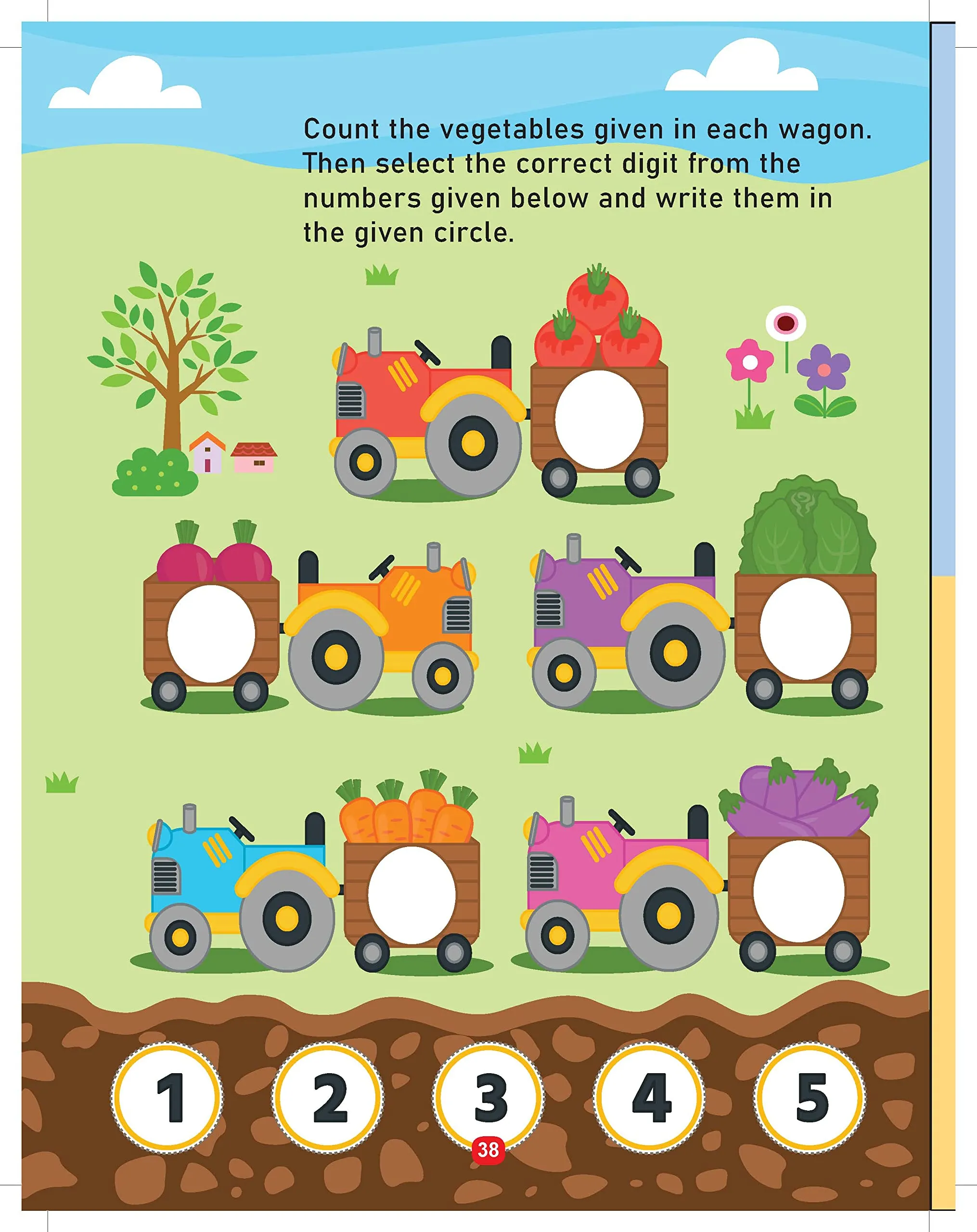 Dreamland Farm Activity and Colouring - An Activity Book for Kids Ages 2 