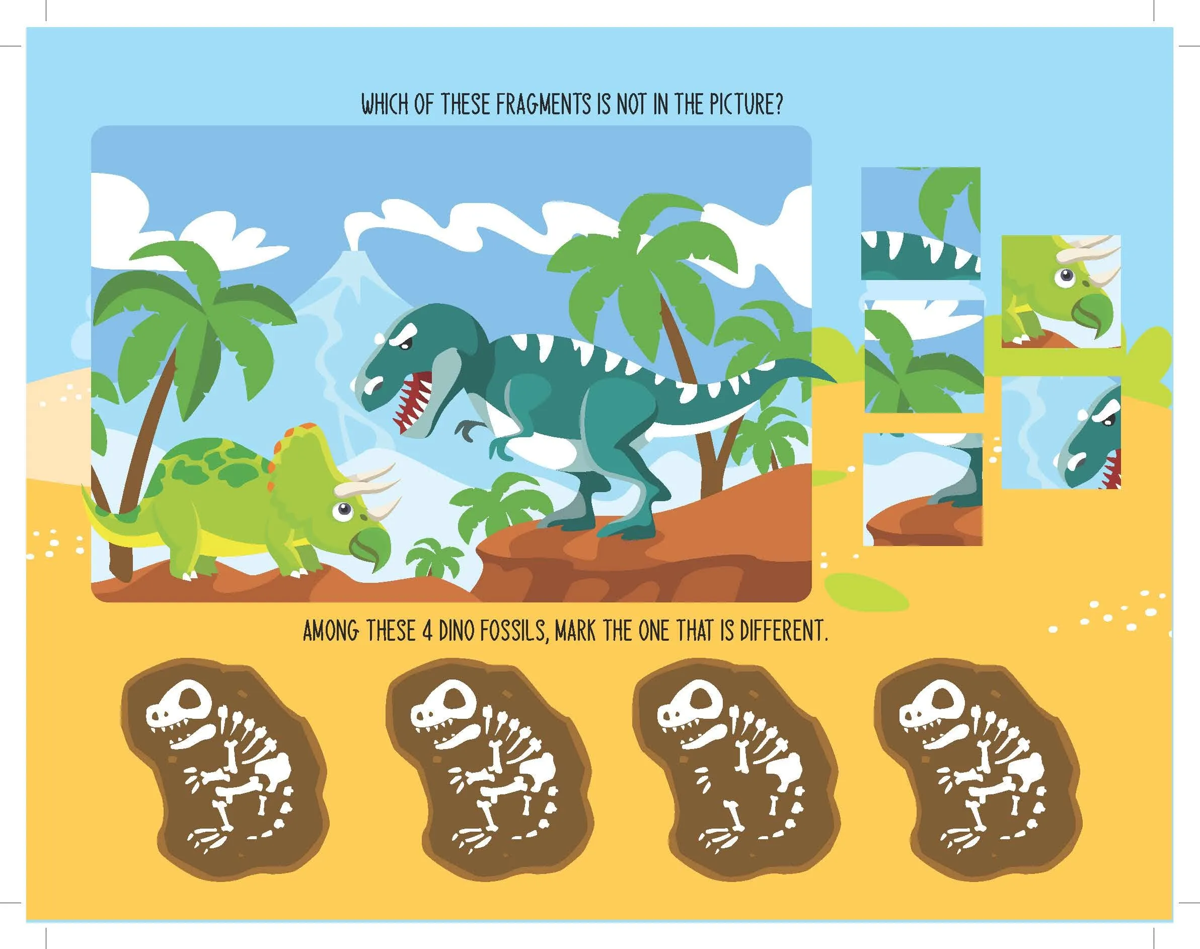 Dreamland Fun with Dinosaur - An Activity & Colouring Book for Kids Ages 3 