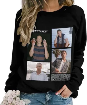 Drew Actor Starkeys Sweatshirt Fashion Hoodie Classic Graphic Sweater Crewneck Pullover Top Sweatwear