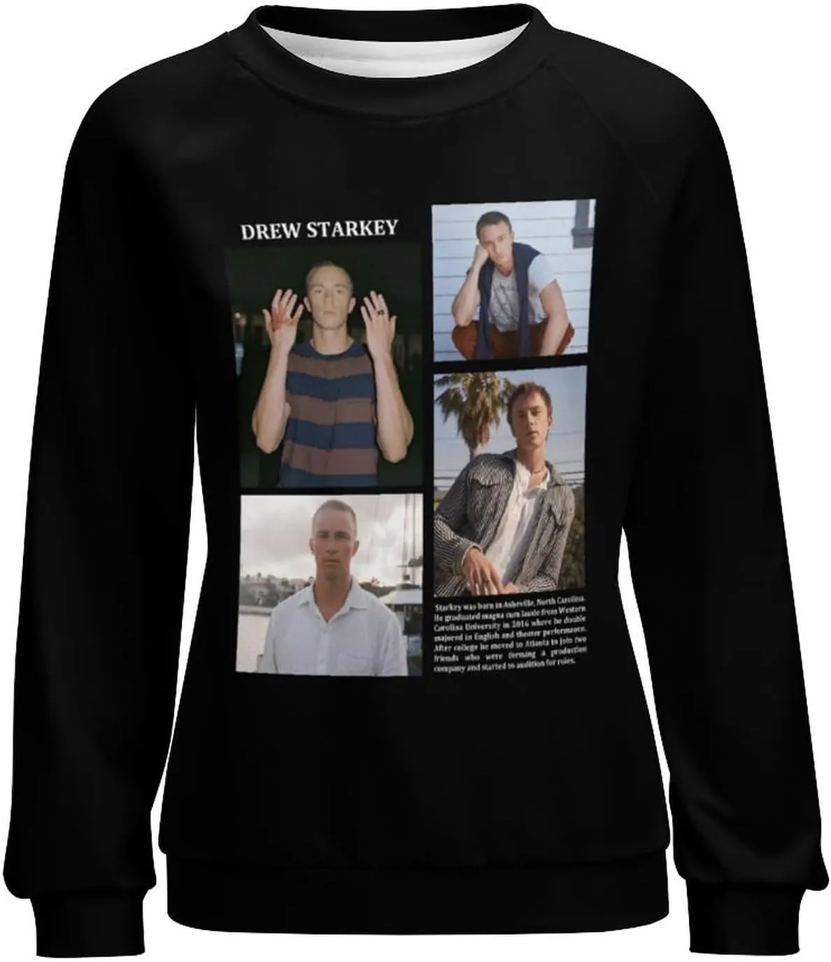 Drew Actor Starkeys Sweatshirt Fashion Hoodie Classic Graphic Sweater Crewneck Pullover Top Sweatwear