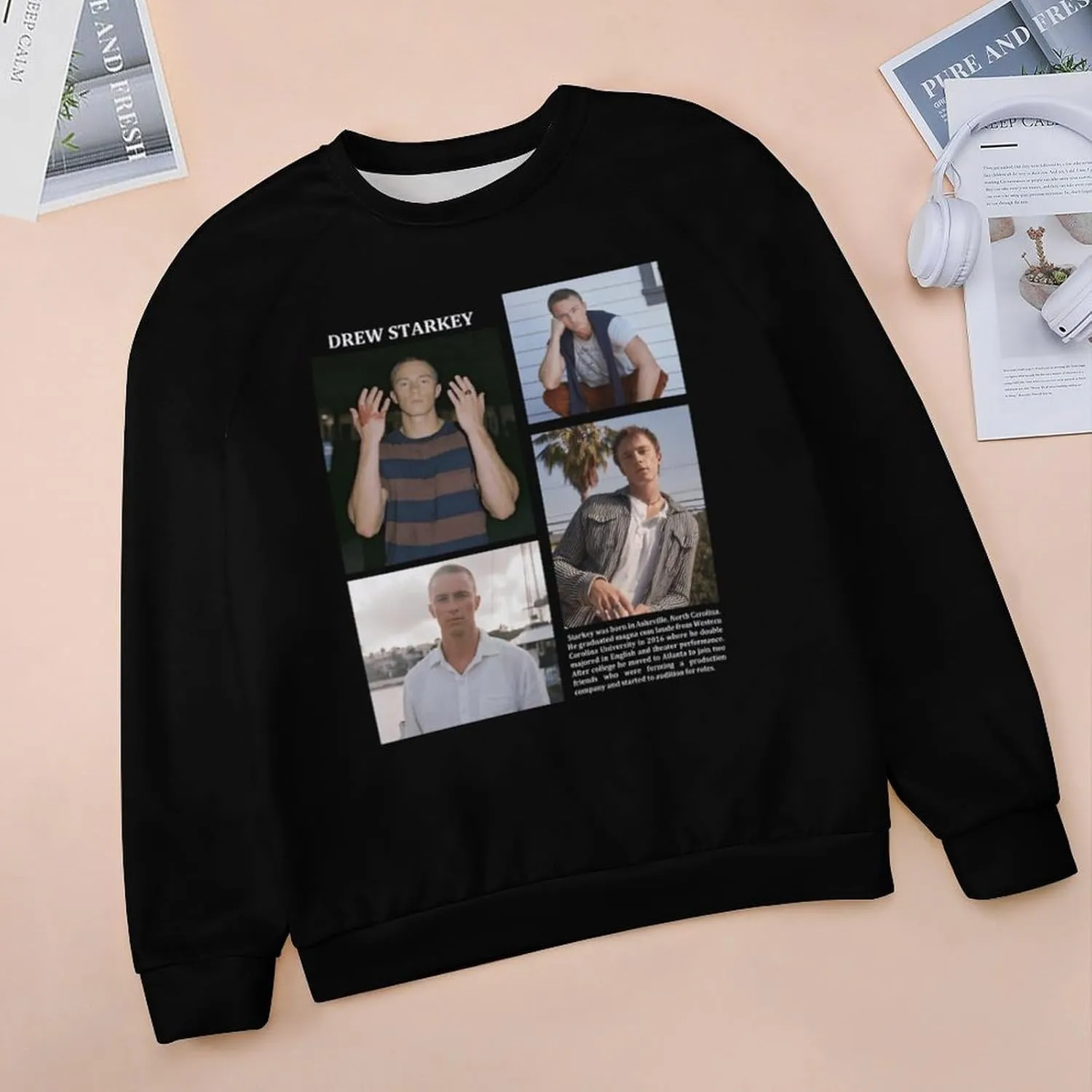 Drew Actor Starkeys Sweatshirt Fashion Hoodie Classic Graphic Sweater Crewneck Pullover Top Sweatwear
