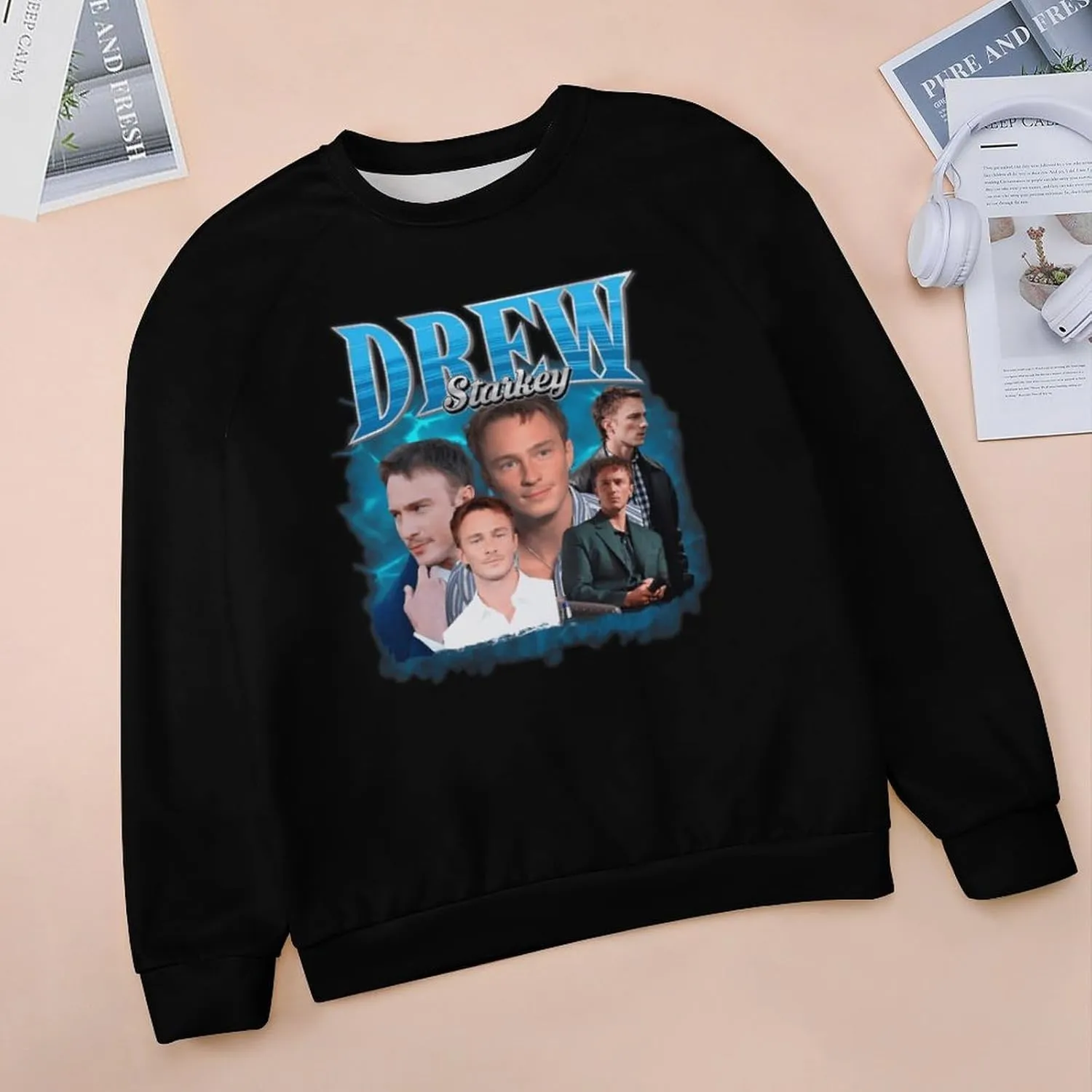 Drew Actor Starkeys Sweatshirt Fashion Hoodie Classic Graphic Sweater Crewneck Pullover Top Sweatwear