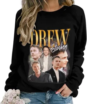 Drew Actor Starkeys Sweatshirt Fashion Hoodie Classic Graphic Sweater Crewneck Pullover Top Sweatwear