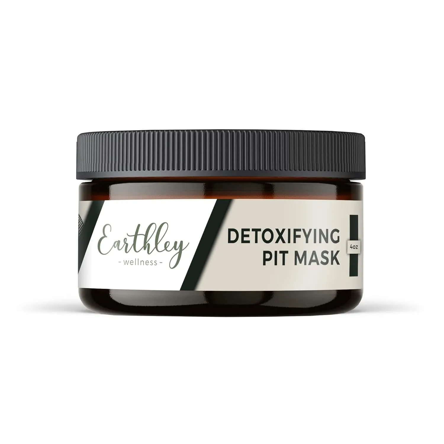 Earthley Wellness Detoxifying Pit Mask, All Natural Deodorant, Gluten Free, Eliminates Scent, Improves Pit Health (4oz.)