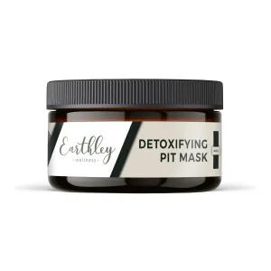 Earthley Wellness Detoxifying Pit Mask, All Natural Deodorant, Gluten Free, Eliminates Scent, Improves Pit Health (4oz.)