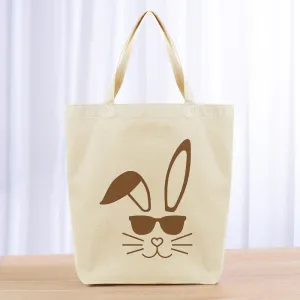 Easter Bunny Tote Bag - brown