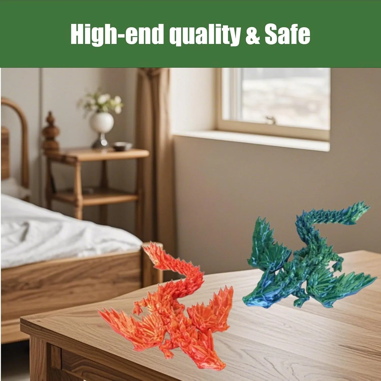 Easter Dragon Eggs with Dragon Inside, Small Mystery Dragon Egg 3D Printed Easter Eggs with Toys, Perfect Basket Essentials Stuffers, Articulated Crystal Dragomans for Kid Boy(2pc(Pink Natural))
