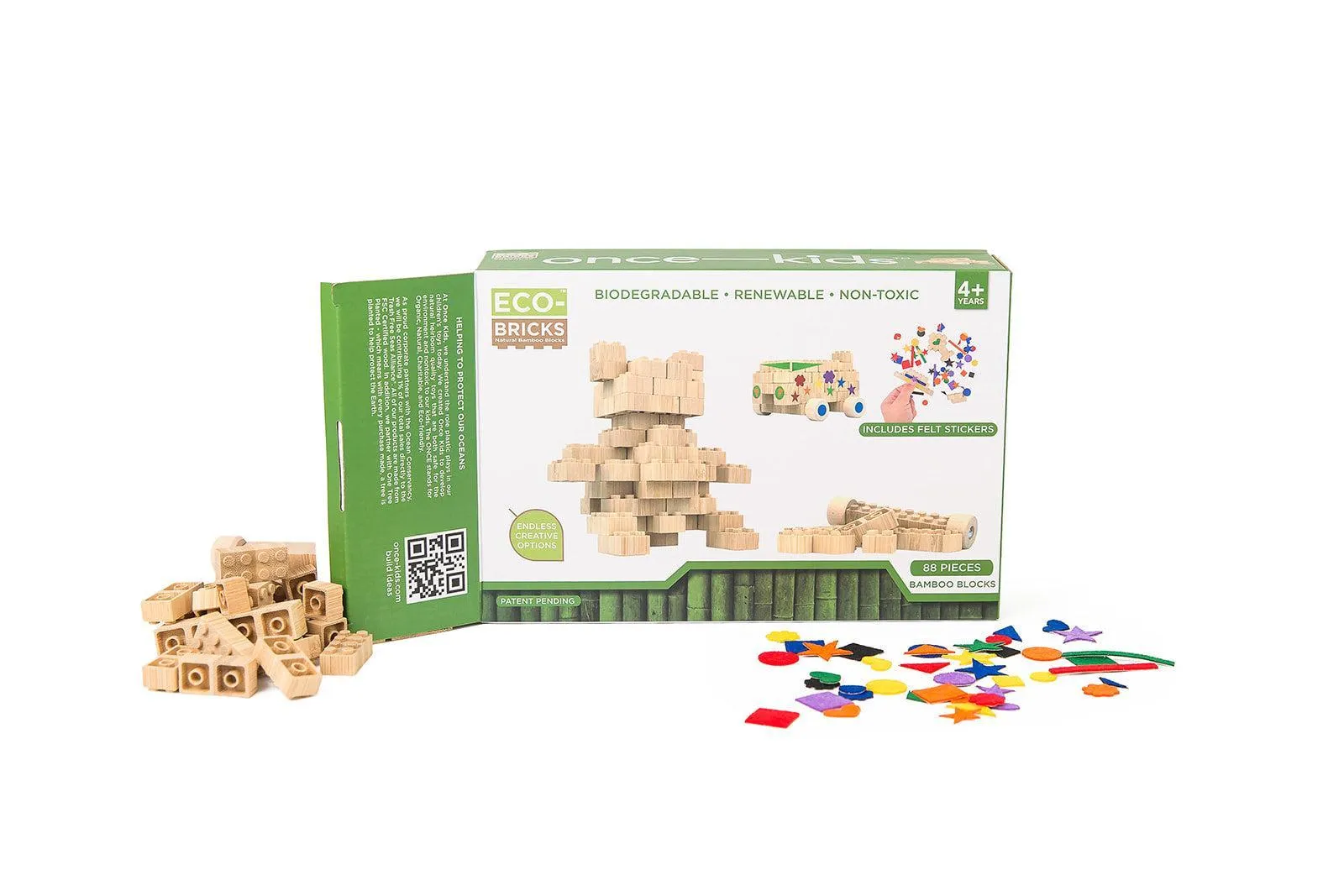 Eco-Bricks: Bamboo Education Sets 88pcs.