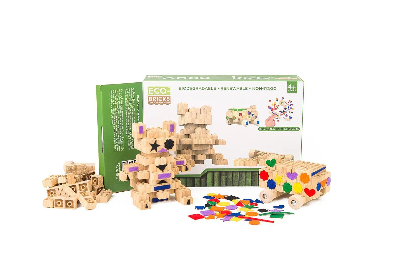 Eco-Bricks: Bamboo Education Sets 88pcs.