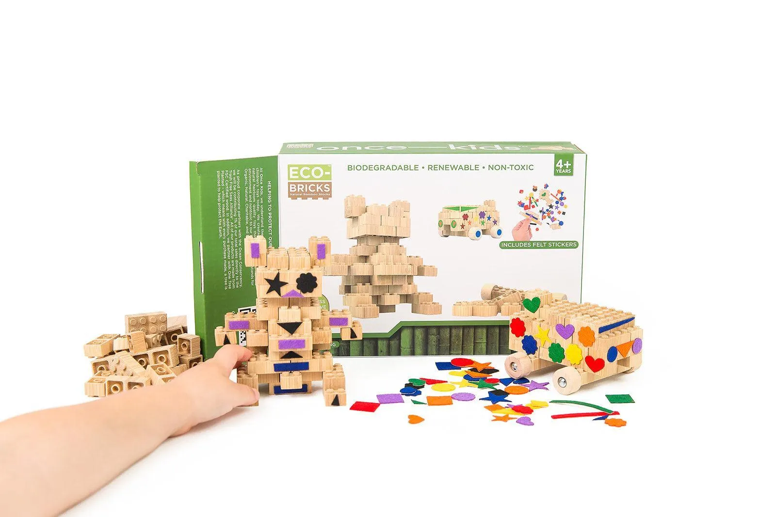 Eco-Bricks: Bamboo Education Sets 88pcs.