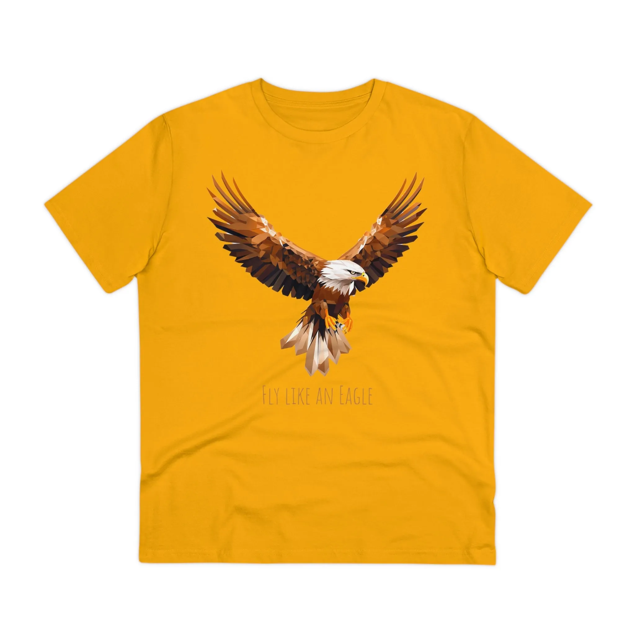 Eco-Friendly Geometric Eagle T-Shirt: "Fly Like An Eagle"