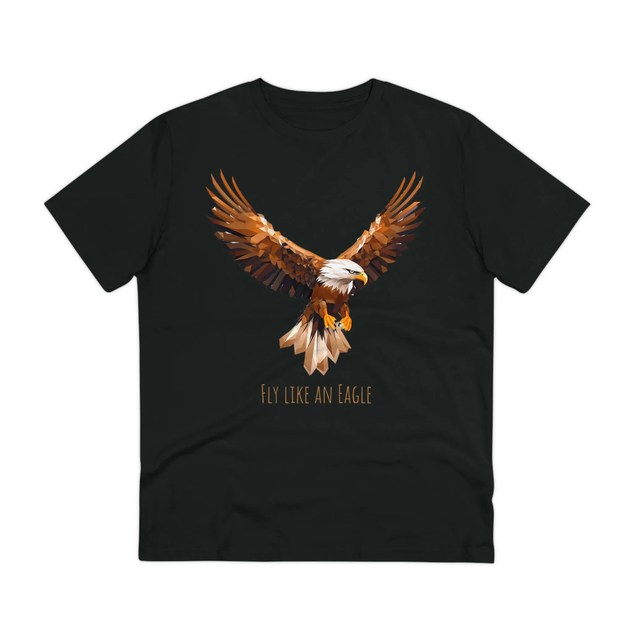 Eco-Friendly Geometric Eagle T-Shirt: "Fly Like An Eagle"