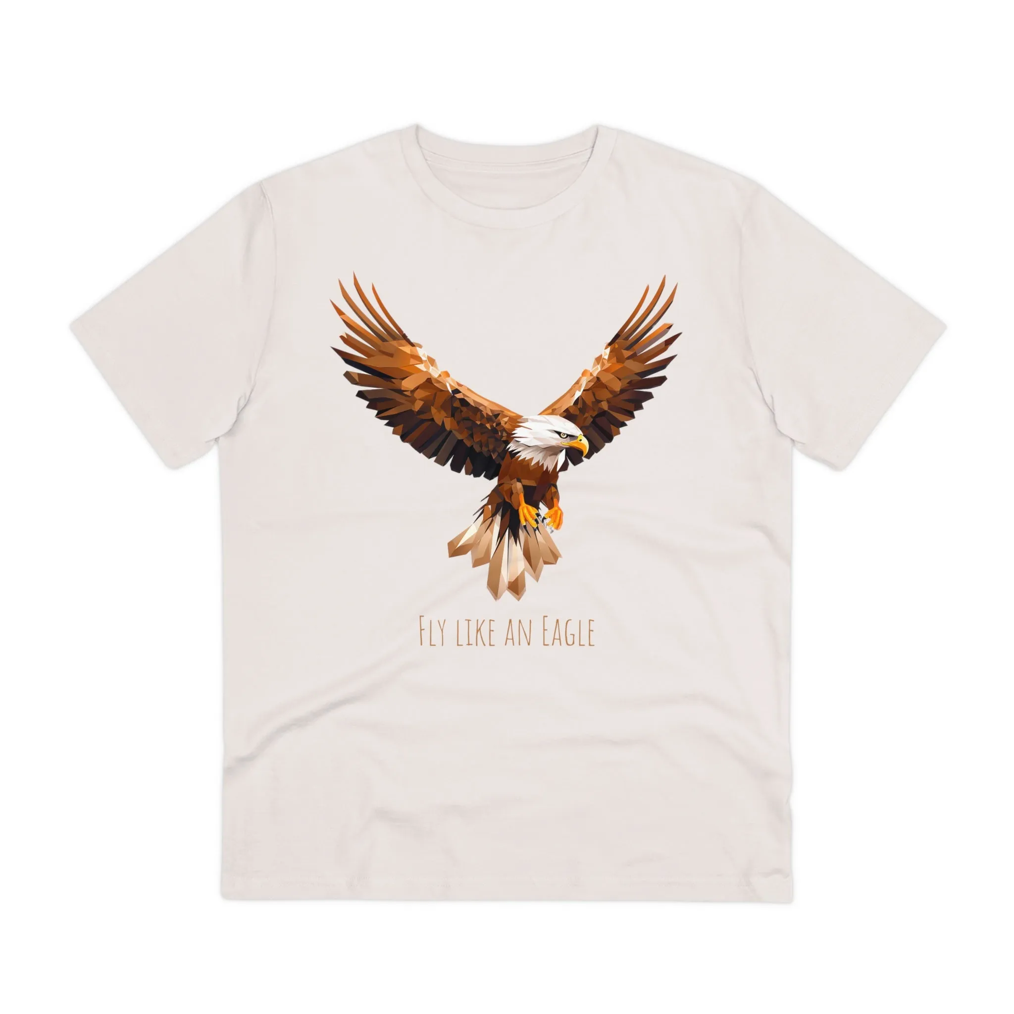 Eco-Friendly Geometric Eagle T-Shirt: "Fly Like An Eagle"